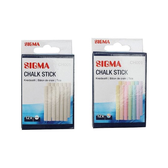 12ШТ МЕЛ БЕЛАЯ SIGMA