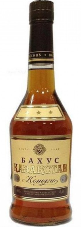 Казахстан Бахус сувенирный коньяк 0,5 л (5 летний) в коробке
