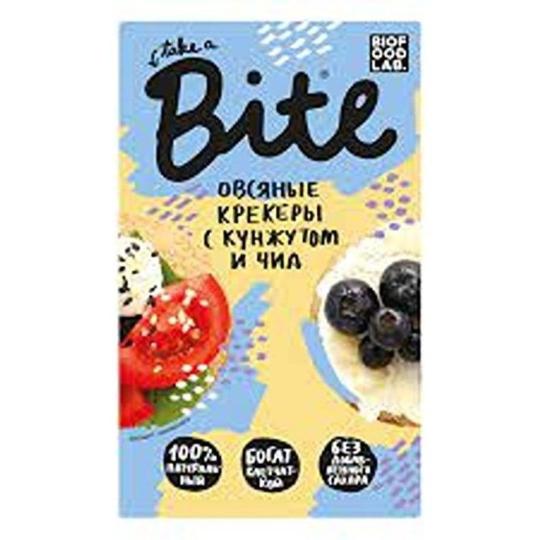 Крекеры Bite Овсяные с кунжутом и чиа 200г