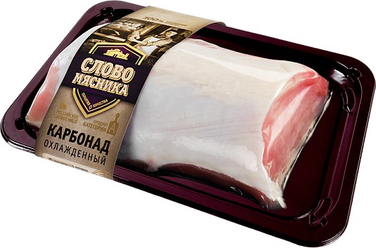 Карбонад свиной Слово Мясника, охлажденный, бескостный, ~1 кг.