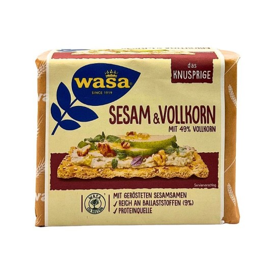 WASA ХЛЕБЦЫ С КУНЖУТОМ ЦЕЛЬНОЗЕРНОВЫЕ 200Г