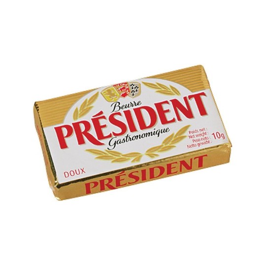Масло President сливочное 82% 100шт*10г