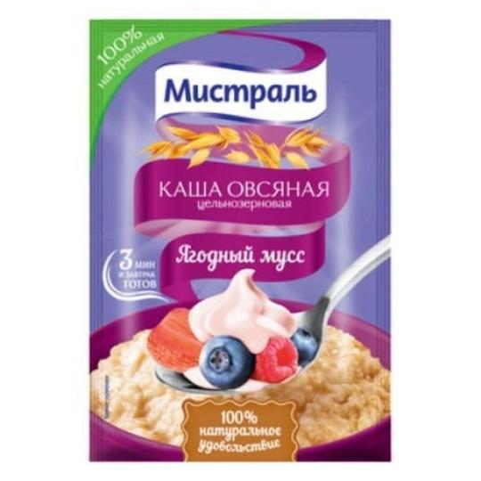 Каша овсяная  МИСТРАЛЬ «Ягодный мусс» 40г