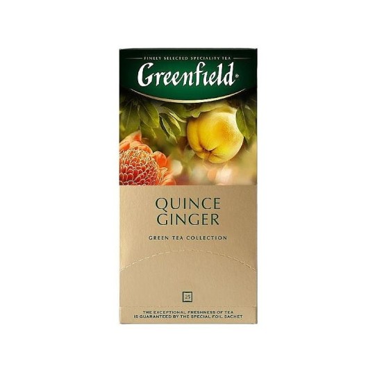 GREENFIELD| чай пакетированный "QUINCE GINGER" 25 пакетиков