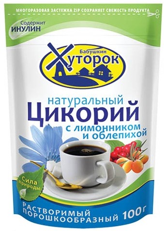 Цикорий Бабушкин хуторок с лимонником и облепихой растворимый 100 г
