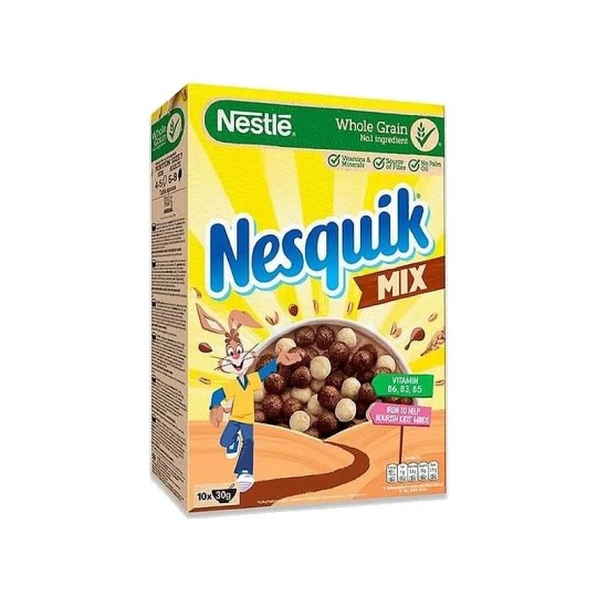 ГОТОВЫЙ ЗАВТРАК NESQUIK MIX ШОКОЛАДНЫЕ ШАРИКИ 325ГР