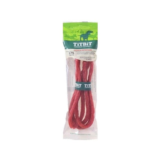 КОЛБАСКИ Д/СОБАК TITBIT ЗОЛОТАЯ КОЛЛЕКЦИЯ ФЕРМЕРСКИЕ 50ГР
