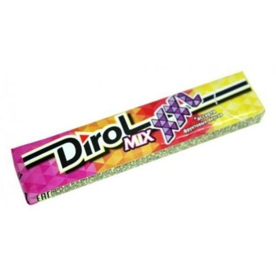 DIROL| жевательная резинка ассорти фруктовых вкусов без сахара"COLORS XXL"