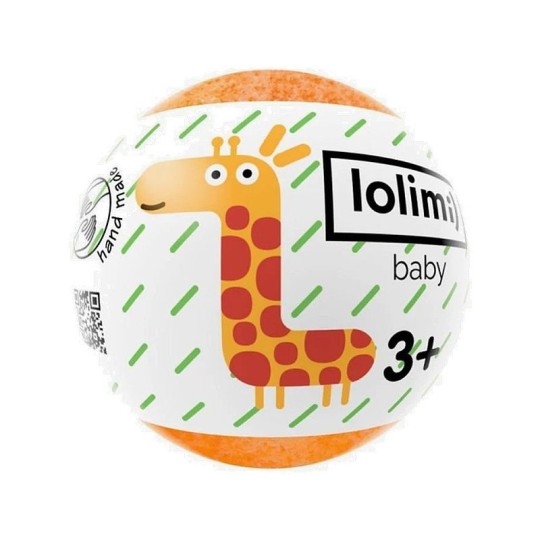 СОЛЬ Д/ВАНН LOLIMI ДЕТСКАЯ ШИПУЧАЯ ЖИРАФИК ДЫНЯ 135ГР