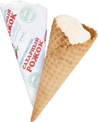 Мороженое рожок ГИГАНТ ванильный, 110г