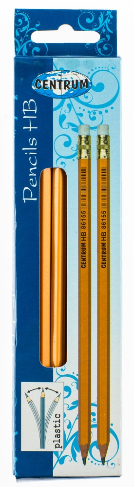    Набор черно графитных карандашей  Centrum НВ ,12 штук