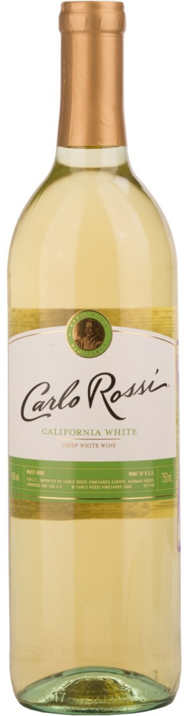Вино белое Carlo Rossi California сухое 0,75 л (США)
