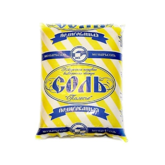 Соль йодированная Полесье 1 кг.