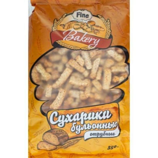Сухари Fine Bakery бульонные отрубные 350 гр.