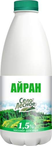 Айран Село Лесное 1,5% 0,93 л