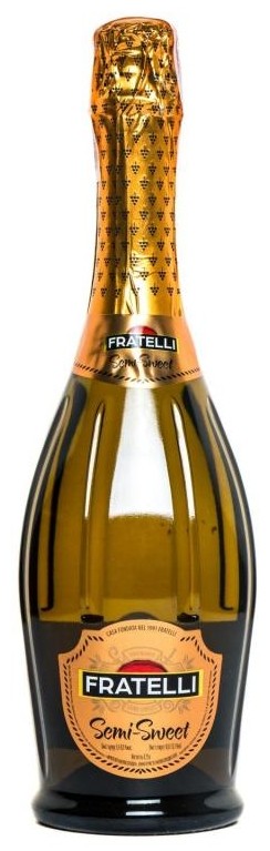 Вино игристое Fratelli Semisweet белое полусладкое 0,75 л. (Украина)