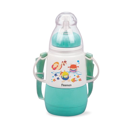 Бутылочка для кормления 150 мл МЕНТОЛОВАЯ (пластик)