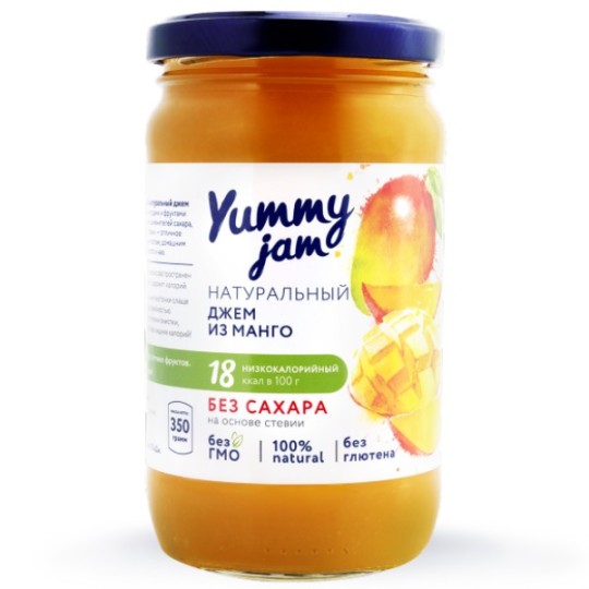 Yummy Jam|Джем из манго без сахара 350 гр