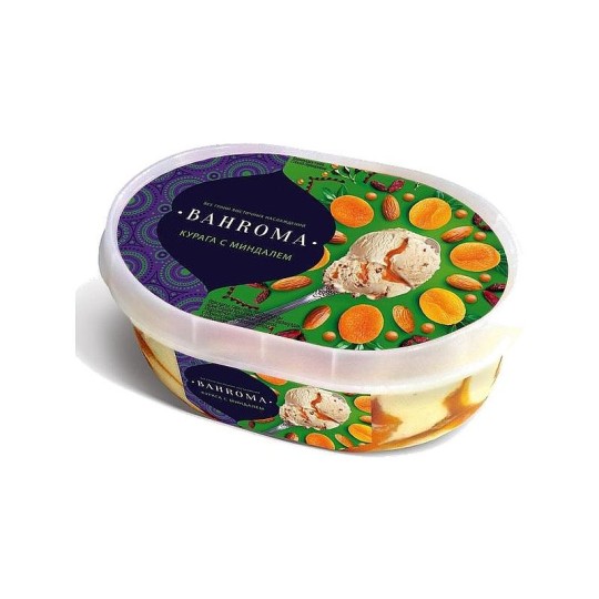 Мороженое Bahroma курага с миндалем 500 гр.