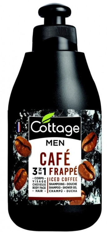 Мужской шампунь и гель для душа Cottage Холодный кофе 3в1, 250 мл
