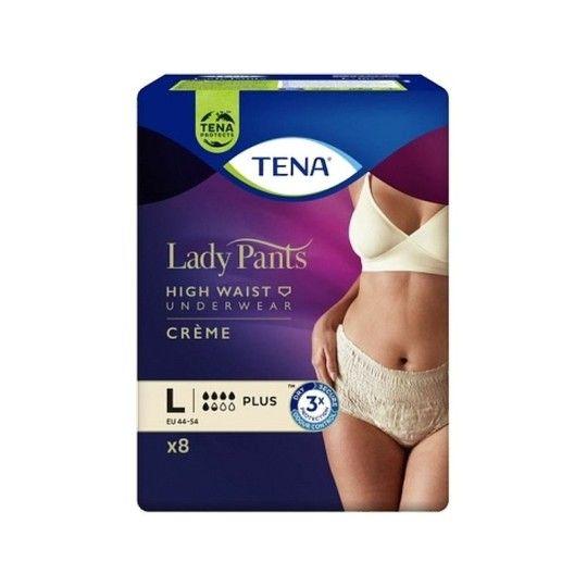 ТРУСИКИ УРОЛОГИЧЕСКИЕ TENA LADY PANTS PLUS CRÈME L 8ШТ