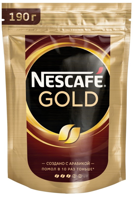 Кофе растворимый Nescafe Gold 190 г