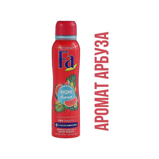 АНТИПЕРПИРАНТ FA РИТМЫ ОСТРОВА ФИДЖИ DREAM АРБУЗ/ИЛАНГ-ИЛАНГ 150МЛ