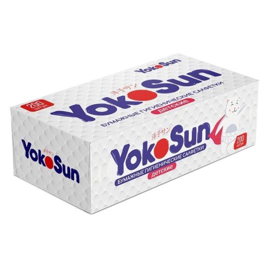 САЛФЕТКИ БУМАЖНЫЕ ДЕТСКИЕ YOKOSUN 200ШТ