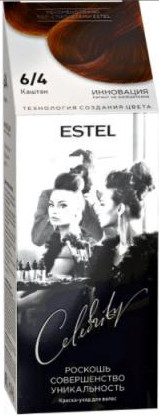 Краска для волос ESTEL CELEBRITY 6/4 каштан