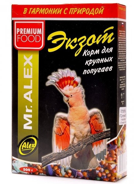 Корм для крупных попугаев Mr Alex Экзот 500г