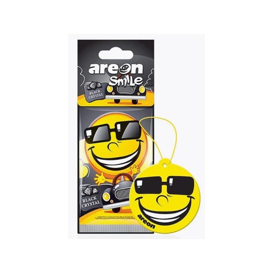 АРОМАТИЗАТОР НА ЗЕРКАЛО AREON СМАЙЛИК ЧЕРНЫЙ КРИСТАЛЛ 704-SMR-319 4605476