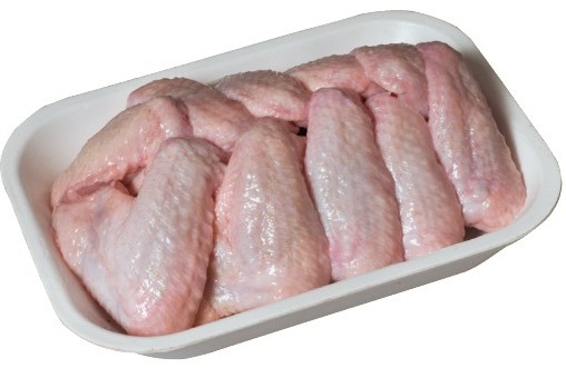 Крыло цыпленка бройлера Сары-Булак замороженное подложка вес