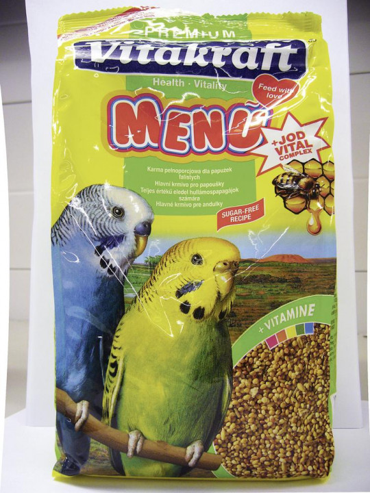 Корм для волнистых попугаев VITAKRAFT Premium, 1кг