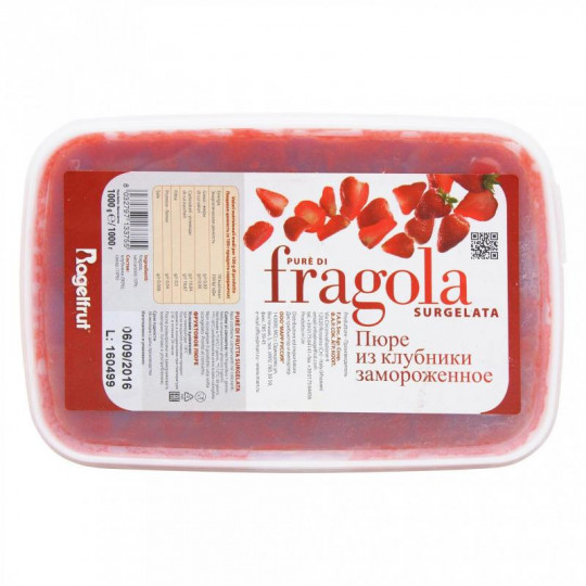 Rogelfruit Пюре из клубники  1 кг пластик (Италия) / Strawberry Puree "Rogelfruit" (Italy), 1 kg, PET