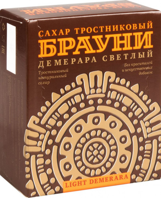Сахар кусковой тростниковый Брауни Демерара светлый, 500 г