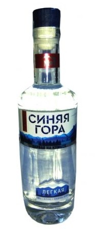 Водка "Синяя гора. Легкая на кумысе", 38%, 0,45 л. 