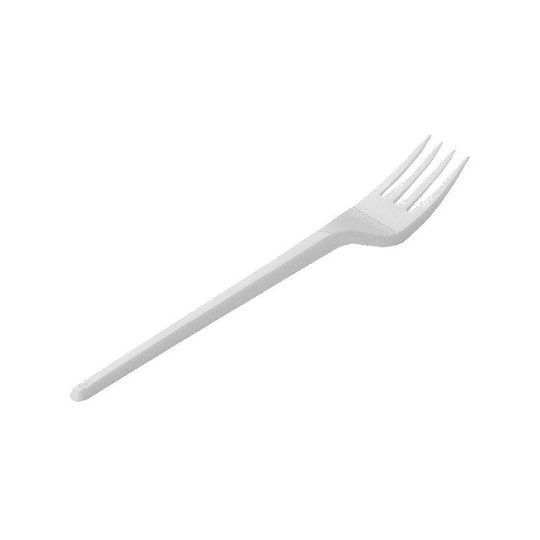 Вилки одноразовые Искринка белые 10 шт