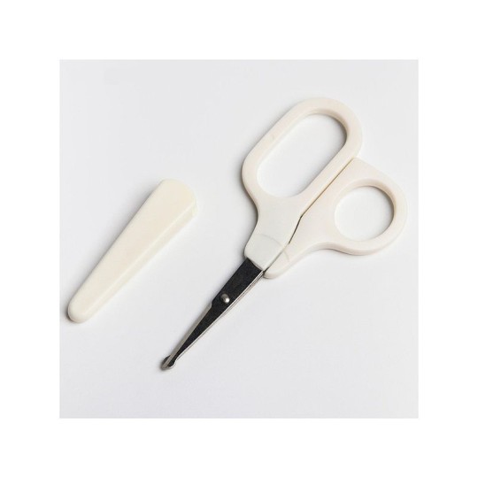 ДЕТСКИЕ МАНИКЮРНЫЕ НОЖНИЦЫ С КОЛПАЧКОМ ЦВ БЕЛЫЙ 4826552