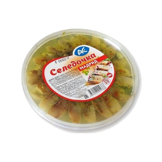 Пресерва  АС Селедочка "Мадрид" в масле, 500 гр 