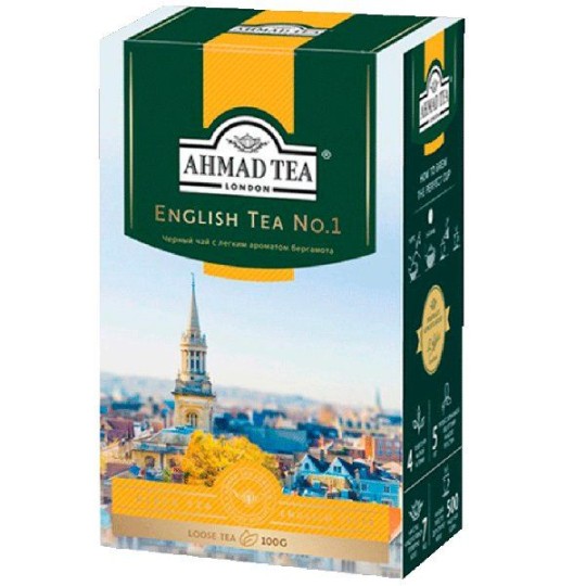 AHMAD TEA| чай черный "ENGLISH TEA  №1" 100 пакетиков