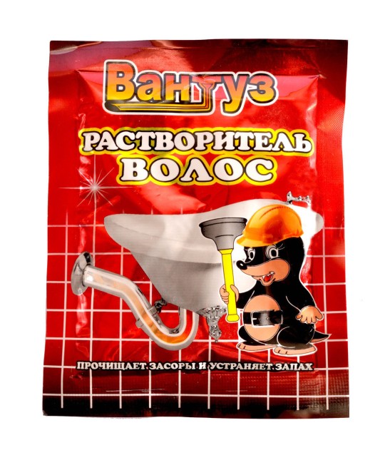 Средство чистящее  Вантуз, Растворитель волос,  70 гр