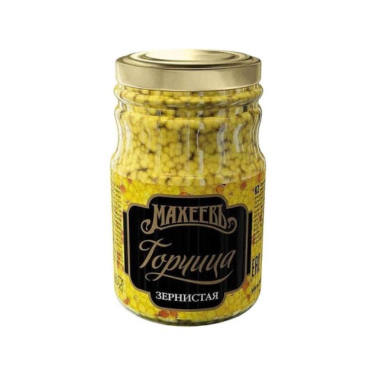 Горчица "Махеевъ" Зернистая, 190г.