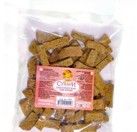 Сухари "Овсяные" Диетические