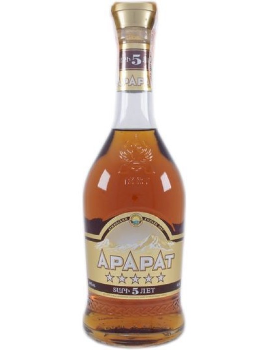 Коньяк Арарат 5 лет выдержки 0,5 л