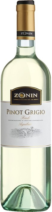 Вино Zonin Pinot Grigio Friuli DOC белое сухое 12% 0,75л. (Италия)