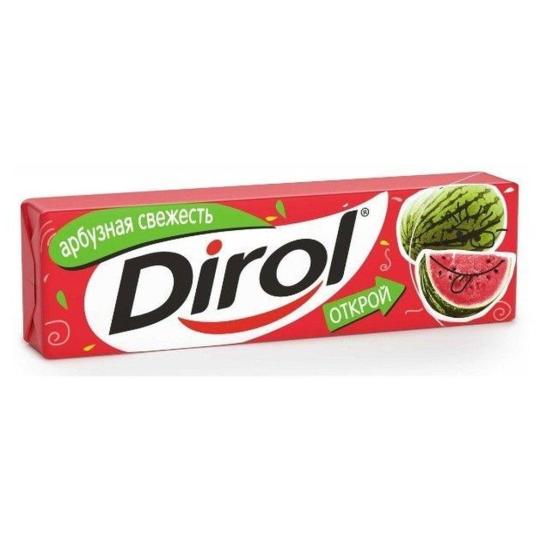 DIROL| жевательная резинка без сахара "АРБУЗНАЯ СВЕЖЕСТЬ"