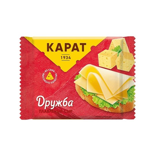 ДРУЖБА СЫР ПЛАВЛЕНЫЙ ЛОМТИКАМИ 45% 150 Г