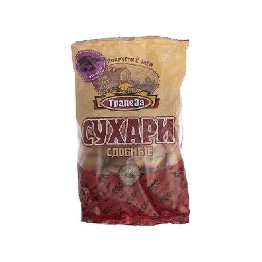 Сухари "ТРАПЕЗА" Сдобные с изюмом, 350 гр