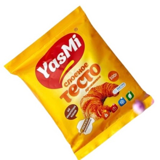  СЛОЁНОЕ ТЕСТО YASMI БЕЗДРОЖЖЕВОЕ 500ГР
