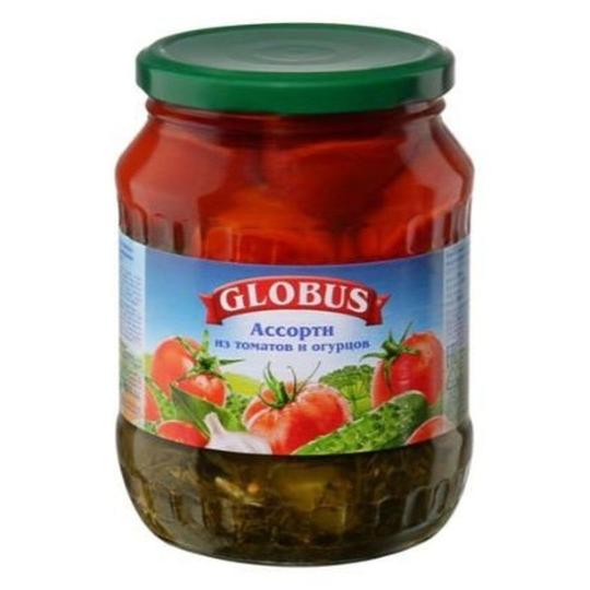 Ассорти из томатов и огурцов GLOBUS 720 мл